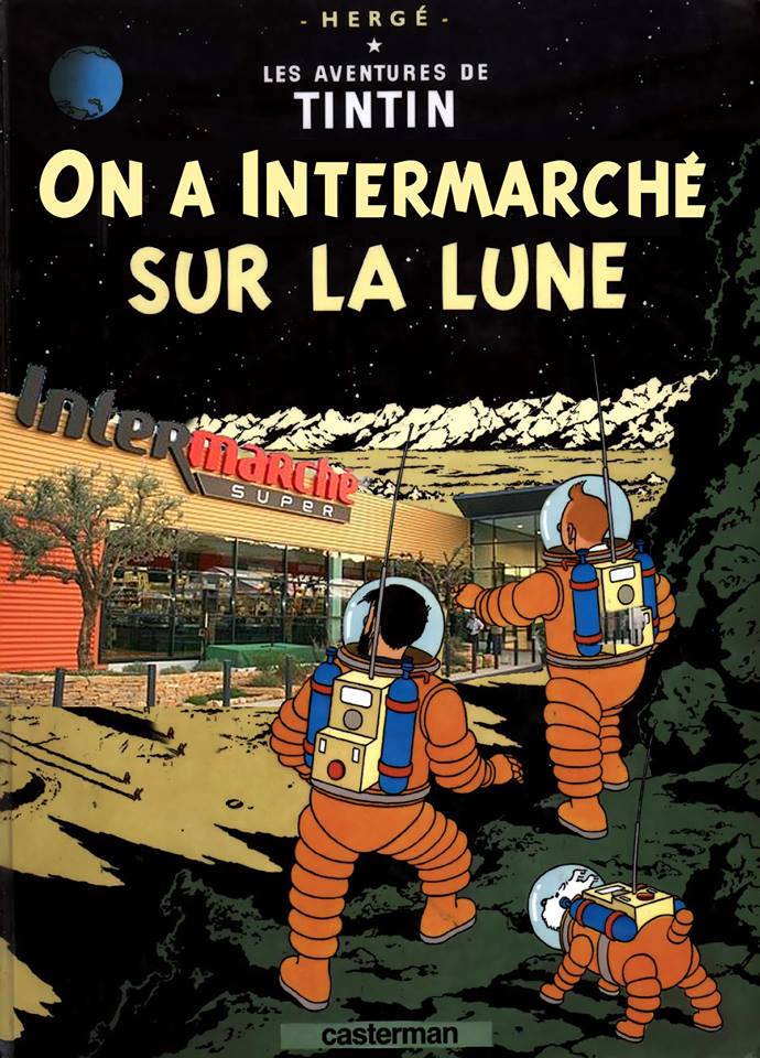 Détournement des albums de Tintin